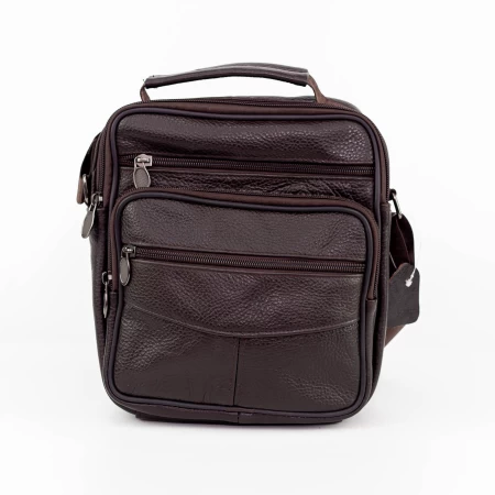 Herrenbeutel aus natürlichen Leder 6609 Brown | Mode