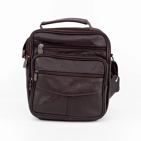 Herrenbeutel aus natürlichen Leder 6609 Brown | Mode