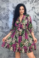 Frauenkleid 15196 Schwarz Bella