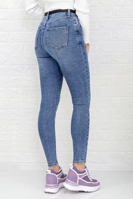 Frauen Jeans SH9813 Blau Gesicht