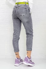 Frauen Jeans SL838 Grau Gesicht