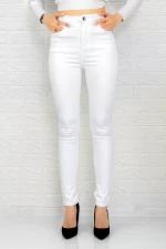 Frauen Jeans M6680-2 Weiß Gesicht