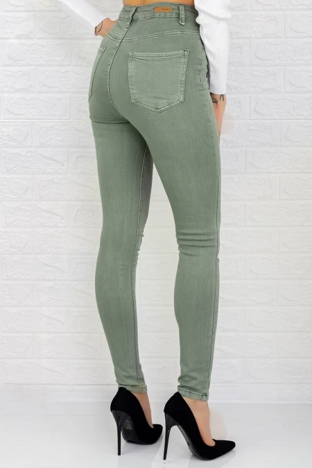 Frauen Jeans M6680-6 Khaki | Gesicht