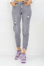 Frauen Jeans SK2791 Grau Gesicht