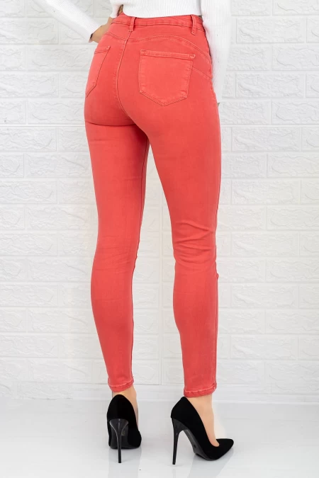 Frauen Jeans DA02C-40 Koralle Gesicht