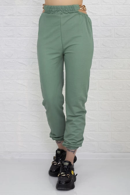 Frauenhose 3010 Grün Pink Boss
