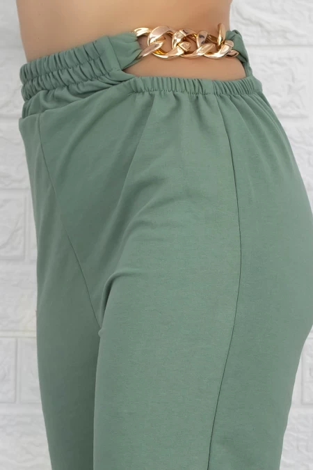 Frauenhose 3010 Grün Pink Boss