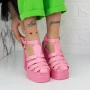 Sandalen auf einer dicken Ferse und TN-39 Pink Plattform Botinelli