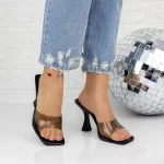 Damenschuhe mit einem dicken Absatz TN-54 Black | Botinelli
