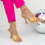 Damenschuhe mit einem dicken Absatz TN-54 Beige Botinelli