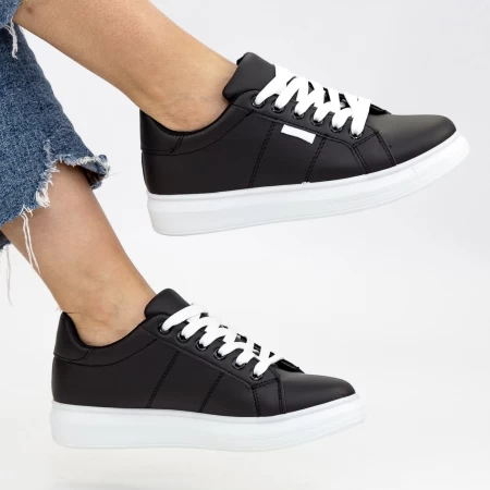 Frauen-Sneaker YKQ191A Black-Biała | Mei