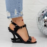 Sandalen mit dicken Absätzen TN-75 Black | Botinelli
