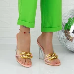Damenschuhe mit einer dicken Ferse 295-15 Pink | Botinelli