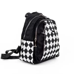 Rucksacktasche für Frauen 2611 Black-Biała | Loxxy