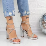 Sandalen mit dicken Absätzen 2xkk10 Silber Mei