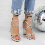 Sandalen mit dicken Absätzen 2xkk10 Silber Mei