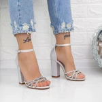 Sandalen mit dicken Absätzen 2xkk23 Silber Mei