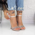 Sandalen mit dicken Absätzen 2xkk23 Silber Mei
