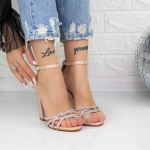 Sandalen mit dicken Absätzen 2xkk23 Champagner | Mei