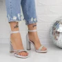 Sandalen mit dicken Absätzen 2xkk29 Silber Mei