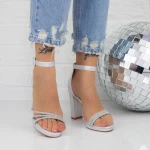 Sandalen mit dicken Absätzen 2xkk29 Silber Mei