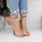 Sandalen mit dicken Absätzen 2xkk33 Silber Mei