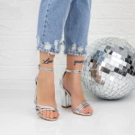 Sandalen mit dicken Absätzen 2xkk33 Silber Mei