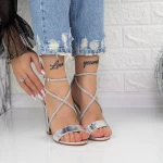 Sandalen mit dicken Absätzen 2xkk60 Silber Mei