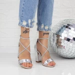 Sandalen mit dicken Absätzen 2xkk60 Silber Mei