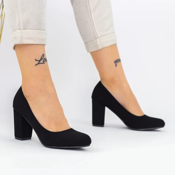 Yxd1a dicke Fersenschuhe schwarz | Mei