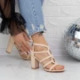 Sandalen mit dicken Absätzen 2xkk108 Beige Mei