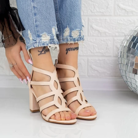 Sandalen mit dicken Absätzen 2xkk108 Beige Mei