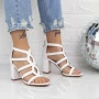 Sandalen mit dicken Absätzen 2xkk108 Weiß | Mei