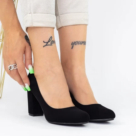 Yxd1a dicke Fersenschuhe schwarz | Mei