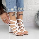 Sandalen mit dicken Absätzen 2xkk108 Weiß | Mei