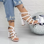 Sandalen mit dicken Absätzen 2xkk108 Weiß | Mei