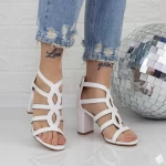 Sandalen mit dicken Absätzen 2xkk108 Weiß | Mei