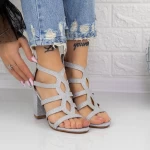 Sandalen mit dicken Absätzen 2xkk108 Silber Mei