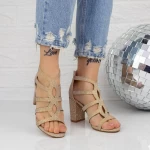 Sandalen mit dicken Absätzen 2xkk108 Zloty | Mei