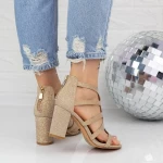 Sandalen mit dicken Absätzen 2xkk108 Zloty | Mei