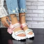 Sandalen auf der 2WL105-weißen Pink-Plattform Mei