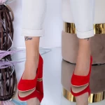 Yxd1a dicke Fersenschuhe rot | Mei