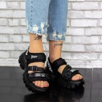 Sandalen auf der 2WL106 -Plattform schwarz | Mei