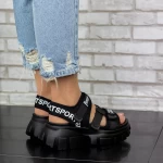 Sandalen auf der 2WL106 -Plattform schwarz | Mei
