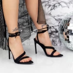 Sandalen mit einem dünnen Absatz 2ZB5 Schwarz | Mei
