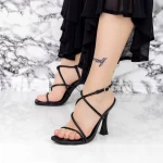 Sandalen mit einer dünnen Ferse 2ZB7 Black | Mei