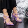 Sandalen mit einem dünnen Absatz 2Zb7 Lila Mei