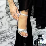Sandalen mit dicken Absätzen 2yxd73 Silber Mei