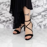 Sandalen mit einer dünnen Ferse 2yxd76 schwarz | Mei