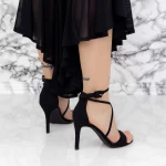 Sandalen mit einer dünnen Ferse 2yxd76 schwarz | Mei